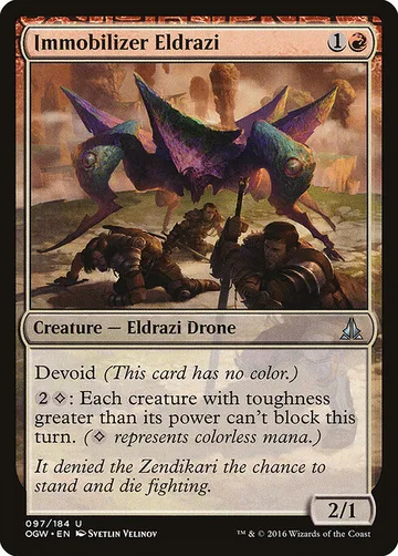 Immobilizer Eldrazi 97, carta de Magic: The Gathering de Oath of the Gatewatch