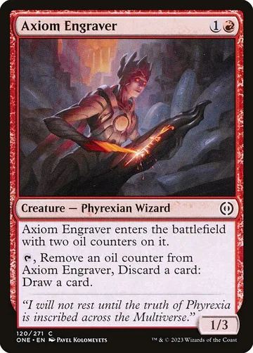 Axiom Engraver 120, carta de Magic: The Gathering de Phyrexia: All Will Be One
