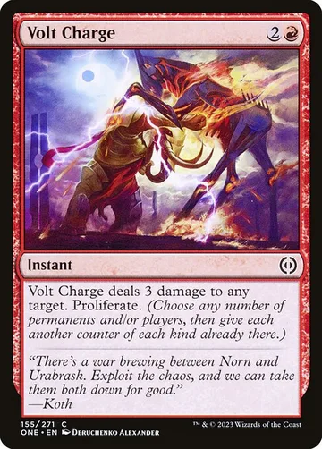 Volt Charge 155, carta de Magic: The Gathering de Phyrexia: All Will Be One