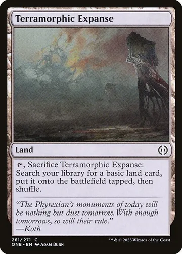 Terramorphic Expanse 261, carta de Magic: The Gathering de Phyrexia: All Will Be One