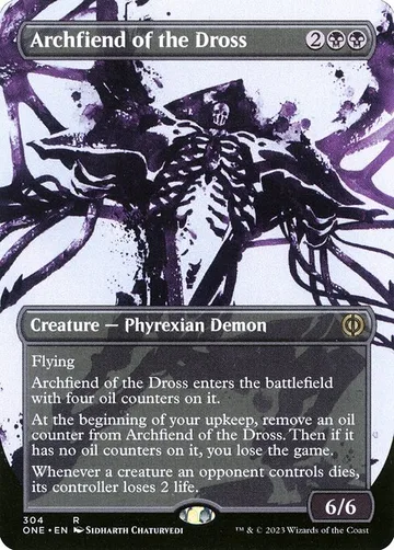 Archfiend of the Dross 304, carta de Magic: The Gathering de Phyrexia: All Will Be One