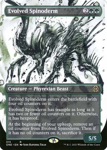 Evolved Spinoderm 313, carta de Magic: The Gathering de Phyrexia: All Will Be One