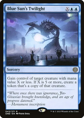 Blue Sun's Twilight 43, carta de Magic: The Gathering de Phyrexia: All Will Be One