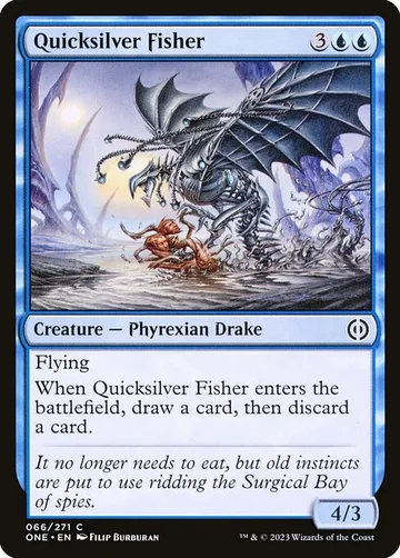 Quicksilver Fisher 66, carta de Magic: The Gathering de Phyrexia: All Will Be One
