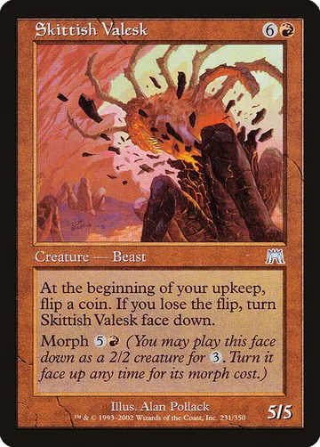 Skittish Valesk 231, carta de Magic: The Gathering de Onslaught