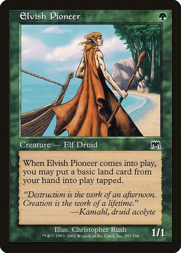 Elvish Pioneer 257, carta de Magic: The Gathering de Onslaught