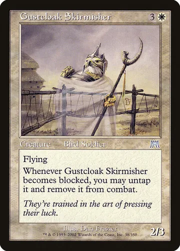 Gustcloak Skirmisher 38, carta de Magic: The Gathering de Onslaught