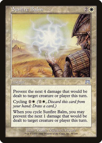 Sunfire Balm 56, carta de Magic: The Gathering de Onslaught