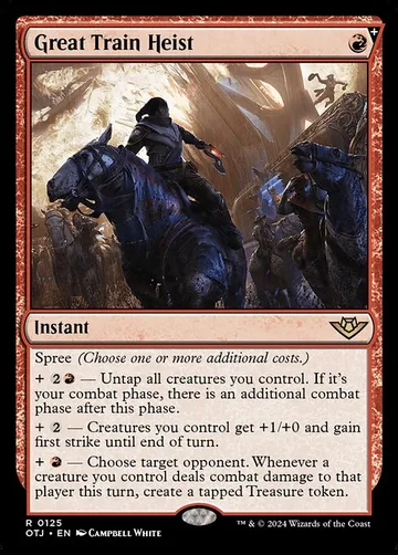 Great Train Heist 125, carta de Magic: The Gathering de Outlaws of Thunder Junction