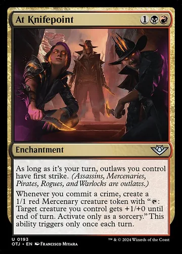 At Knifepoint 193, carta de Magic: The Gathering de Outlaws of Thunder Junction