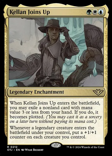 Kellan Joins Up 212, carta de Magic: The Gathering de Outlaws of Thunder Junction