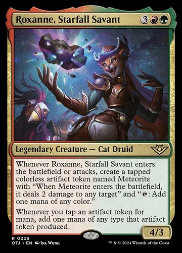 Roxanne, Starfall Savant 228, carta de Magic: The Gathering de Outlaws of Thunder Junction