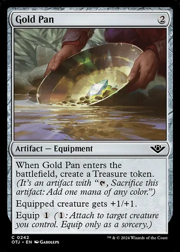 Gold Pan 242, carta de Magic: The Gathering de Outlaws of Thunder Junction