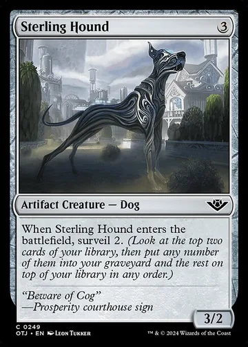 Sterling Hound 249, carta de Magic: The Gathering de Outlaws of Thunder Junction