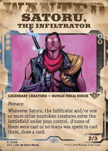Satoru, the Infiltrator 298, carta de Magic: The Gathering de Outlaws of Thunder Junction