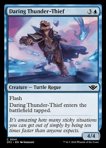 Daring Thunder-Thief 41, carta de Magic: The Gathering de Outlaws of Thunder Junction