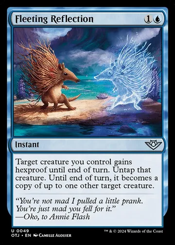 Fleeting Reflection 49, carta de Magic: The Gathering de Outlaws of Thunder Junction
