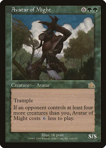 Avatar of Might 109, carta de Magic: The Gathering de Prophecy