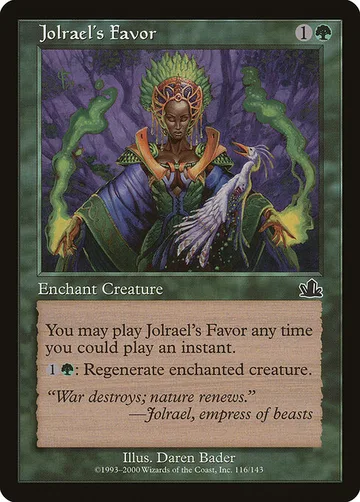 Jolrael's Favor 116, carta de Magic: The Gathering de Prophecy
