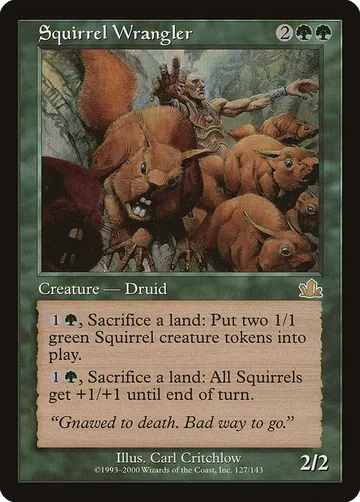 Squirrel Wrangler 127, carta de Magic: The Gathering de Prophecy