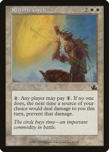 Rhystic Circle 19, carta de Magic: The Gathering de Prophecy