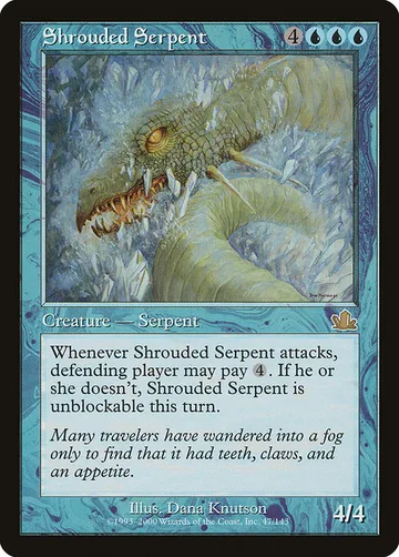 Shrouded Serpent 47, carta de Magic: The Gathering de Prophecy