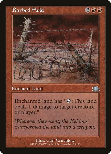 Barbed Field 83, carta de Magic: The Gathering de Prophecy