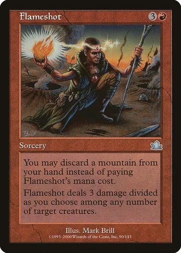 Flameshot 90, carta de Magic: The Gathering de Prophecy