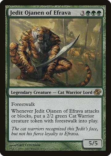 Jedit Ojanen of Efrava 131, carta de Magic: The Gathering de Planar Chaos