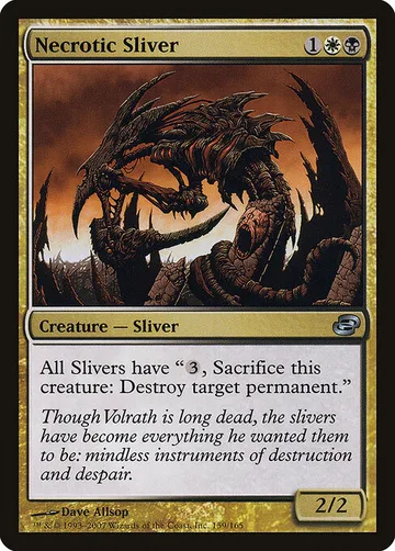 Necrotic Sliver 159, carta de Magic: The Gathering de Planar Chaos