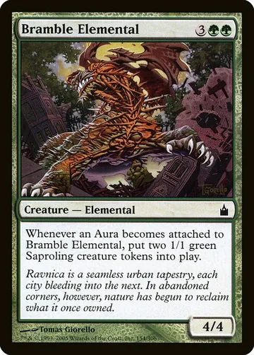 Bramble Elemental 154, carta de Magic: The Gathering de Ravnica: City of Guilds
