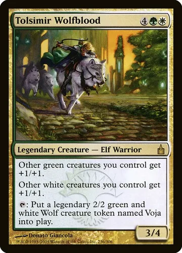 Tolsimir Wolfblood 236, carta de Magic: The Gathering de Ravnica: City of Guilds