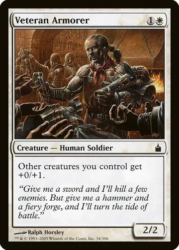 Veteran Armorer 34, carta de Magic: The Gathering de Ravnica: City of Guilds