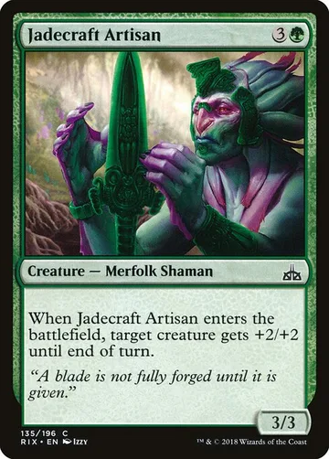 Jadecraft Artisan 135, carta de Magic: The Gathering de Rivals of Ixalan