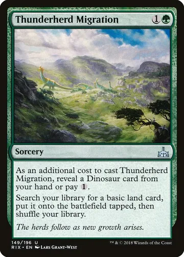 Thunderherd Migration 149, carta de Magic: The Gathering de Rivals of Ixalan
