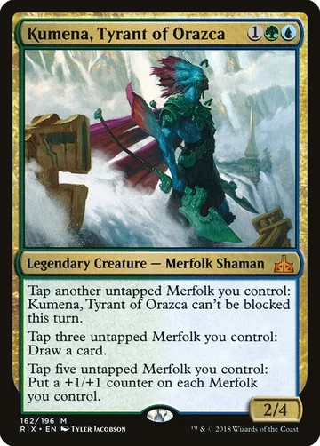Kumena, Tyrant of Orazca 162, carta de Magic: The Gathering de Rivals of Ixalan