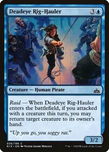 Deadeye Rig-Hauler 36, carta de Magic: The Gathering de Rivals of Ixalan