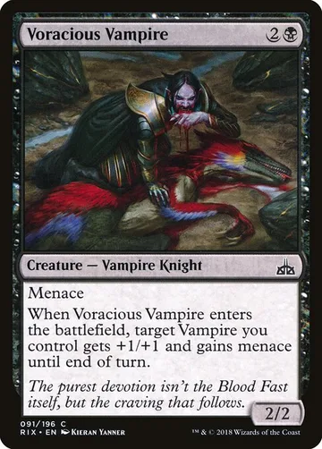 Voracious Vampire 91, carta de Magic: The Gathering de Rivals of Ixalan