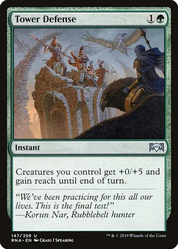 Tower Defense 147, carta de Magic: The Gathering de Ravnica Allegiance