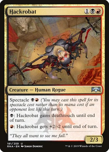 Hackrobat 181, carta de Magic: The Gathering de Ravnica Allegiance