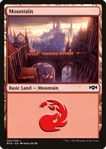 Mountain 263, carta de Magic: The Gathering de Ravnica Allegiance