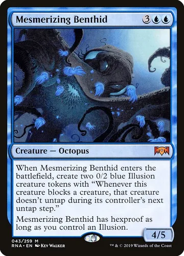 Mesmerizing Benthid 43, carta de Magic: The Gathering de Ravnica Allegiance