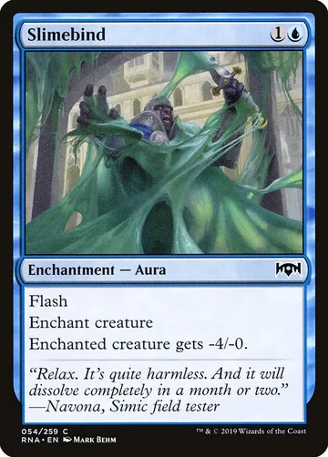 Slimebind 54, carta de Magic: The Gathering de Ravnica Allegiance