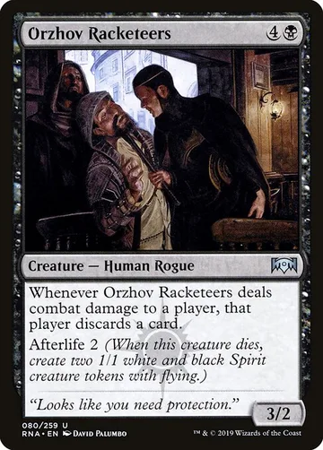 Orzhov Racketeers 80, carta de Magic: The Gathering de Ravnica Allegiance