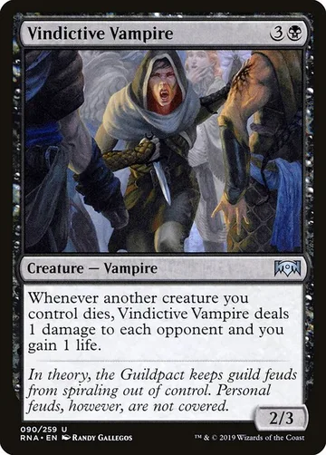 Vindictive Vampire 90, carta de Magic: The Gathering de Ravnica Allegiance