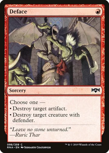 Deface 98, carta de Magic: The Gathering de Ravnica Allegiance