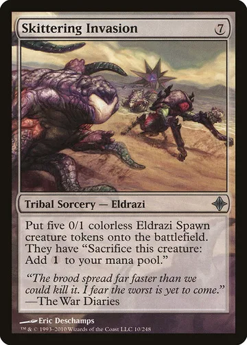 Skittering Invasion 10, carta de Magic: The Gathering de Rise of the Eldrazi