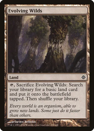 Evolving Wilds 228, carta de Magic: The Gathering de Rise of the Eldrazi