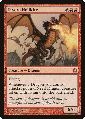 Utvara Hellkite 110, carta de Magic: The Gathering de Return to Ravnica