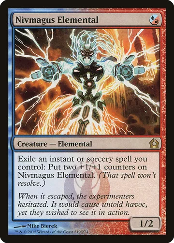 Nivmagus Elemental 219, carta de Magic: The Gathering de Return to Ravnica